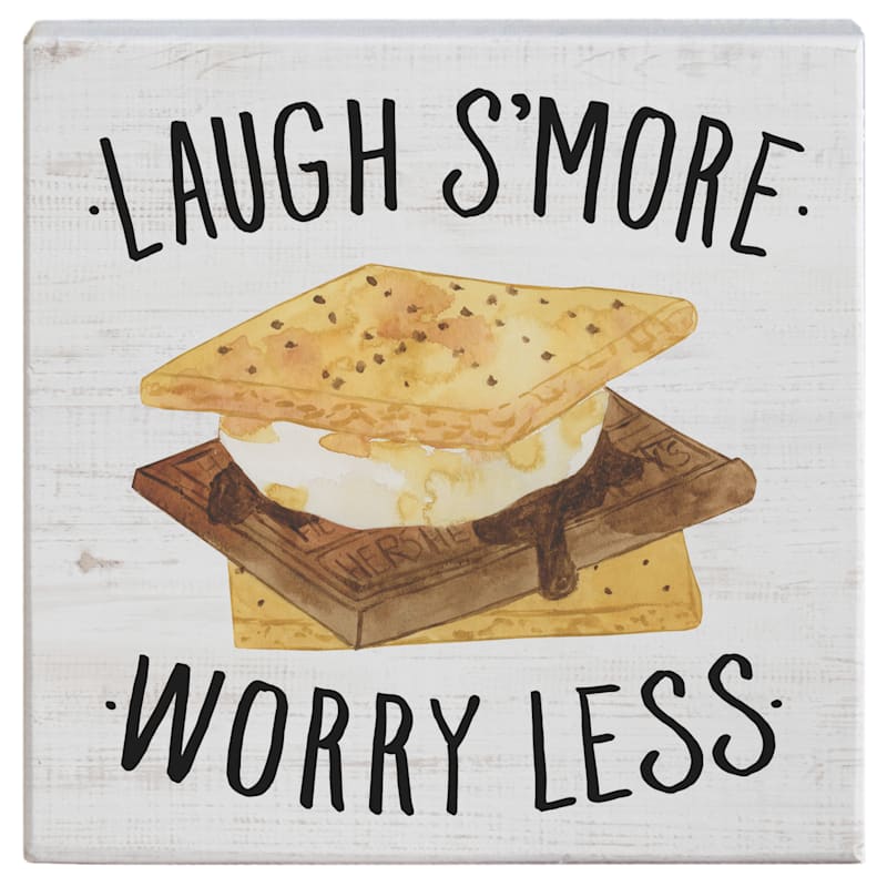Sincere Surroundings Laugh S'more Small Talk Square Display Sign