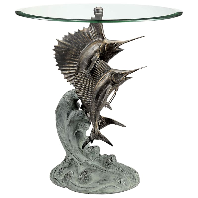 San Pacific International Marlin And Sailfish End Table