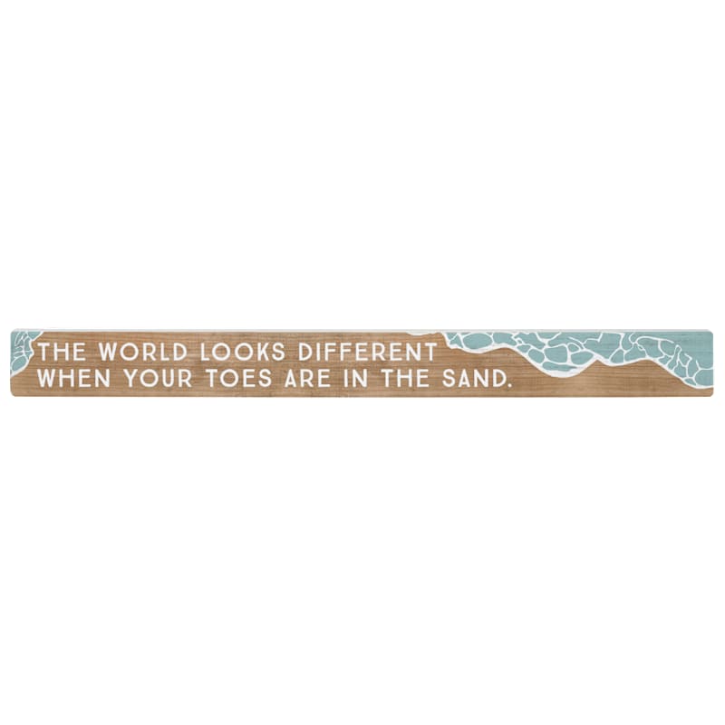Sincere Surroundings Toes In Sand Talking Stick Decor