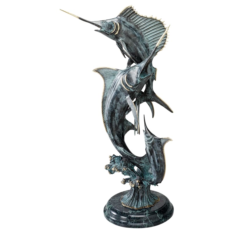 SPI Gallery Wildlife Sculpture - Grand Slam Marlin