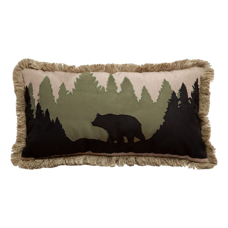 Carstens, Inc. Bear Scene Pillow