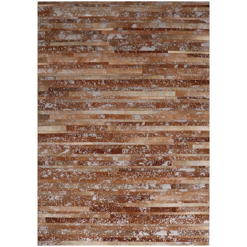 Capel Sundance Striped Leather Braided Rug