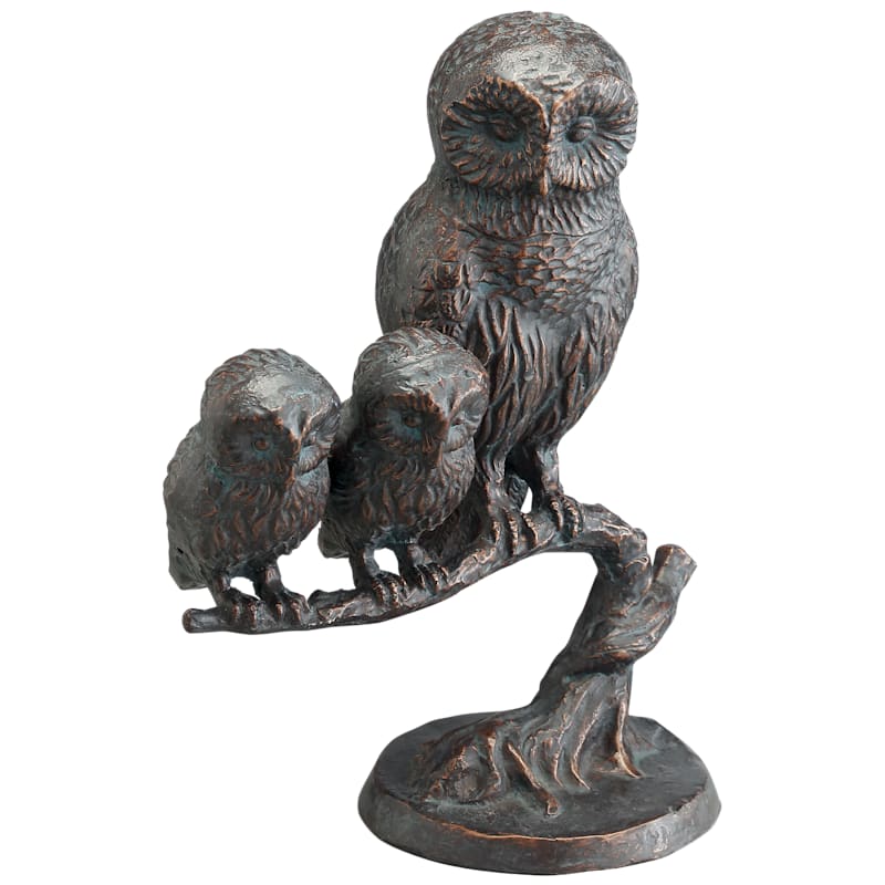 San Pacific International Owl Family Sculpture