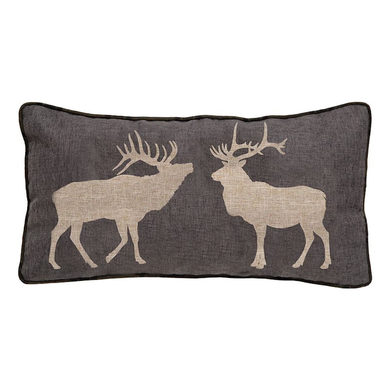Carstens Inc. 2-Elk Decorative Accent Pillow