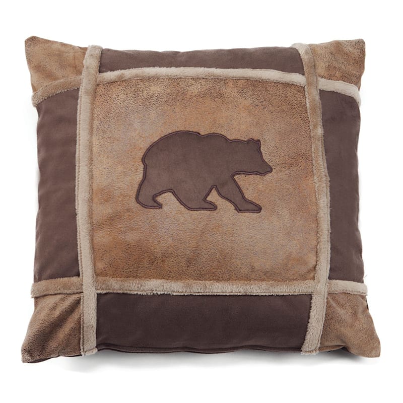 Carstens, Inc. Bear Grid Pillow