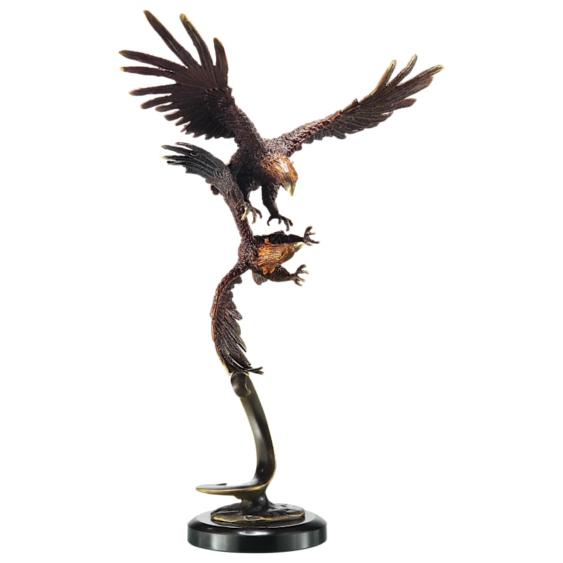San Pacific International Gallery Flying Eagles Sculpture