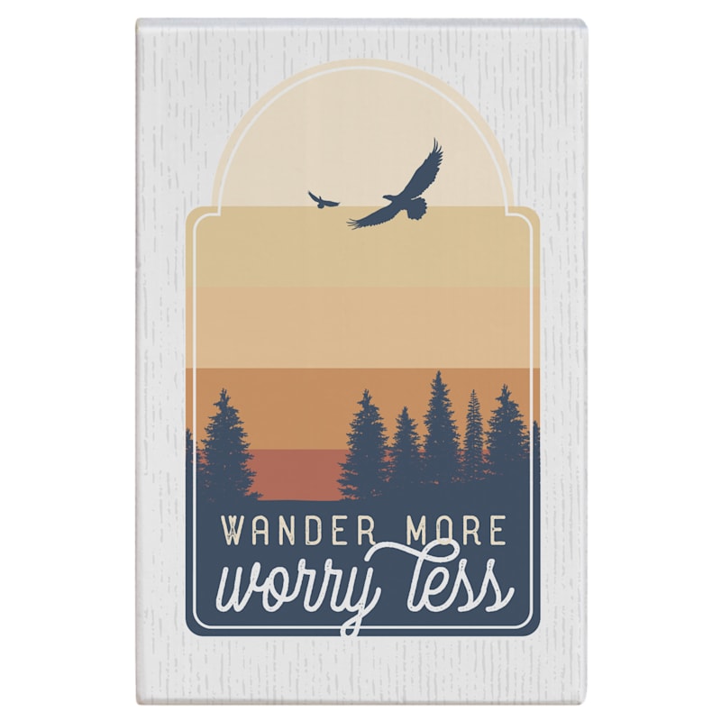 Sincere Surroundings Wander More Scene Wooden Sign