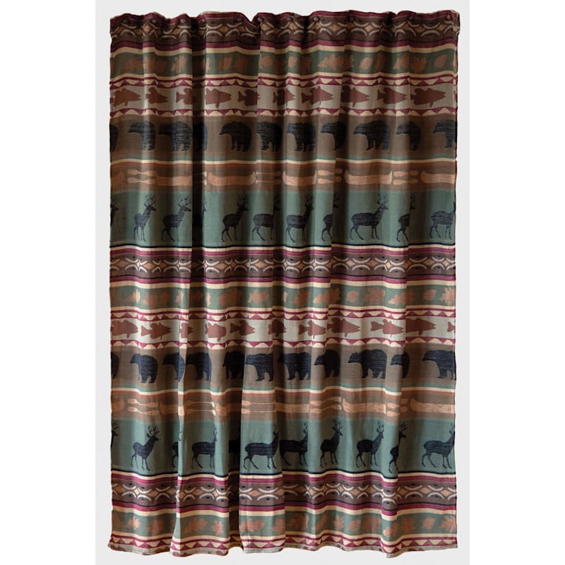 Carstens, Inc. Skagit River Shower Curtain