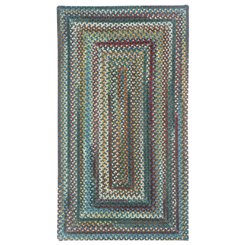 Capel Sherwood Forest Braided Wool-Blend Concentric Rectangle Area Rug
