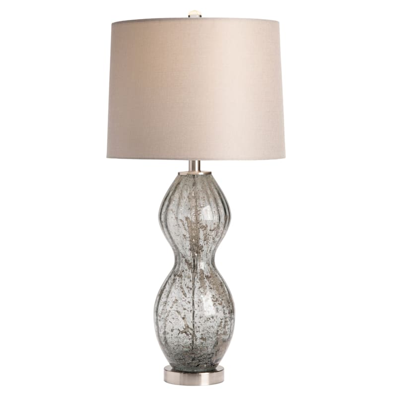 Crestview Collection Sculpted Glass Table Lamp