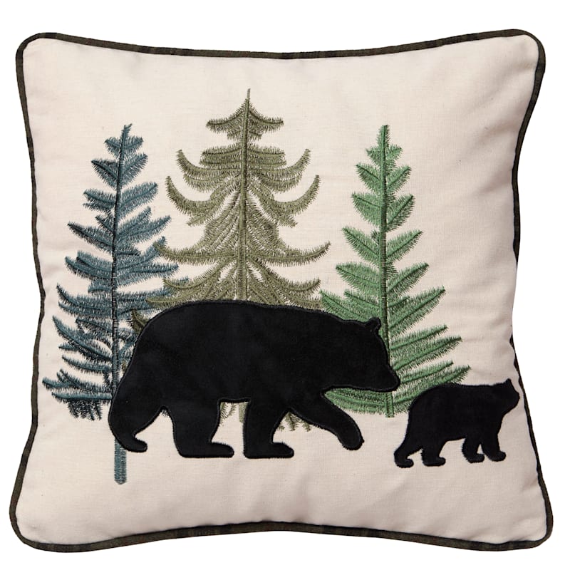 Carstens Inc. Bear Family Decorative Pillow