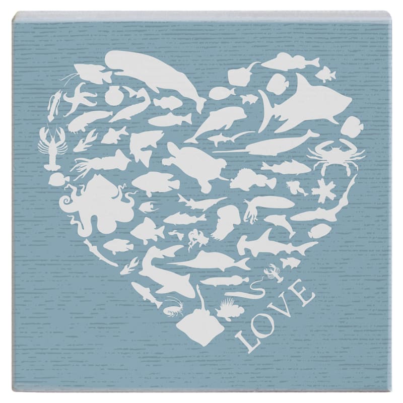 Sincere Surroundings Love Animal Heart Small Talk Square Display Sign