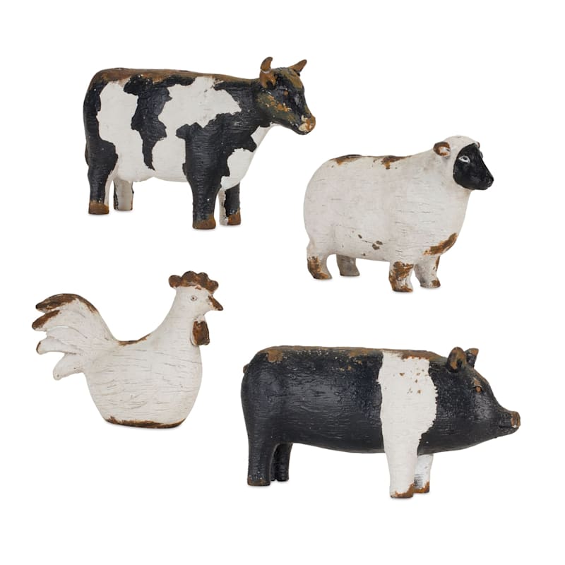 Melrose International Farm Animal Candle Holders Set of 4