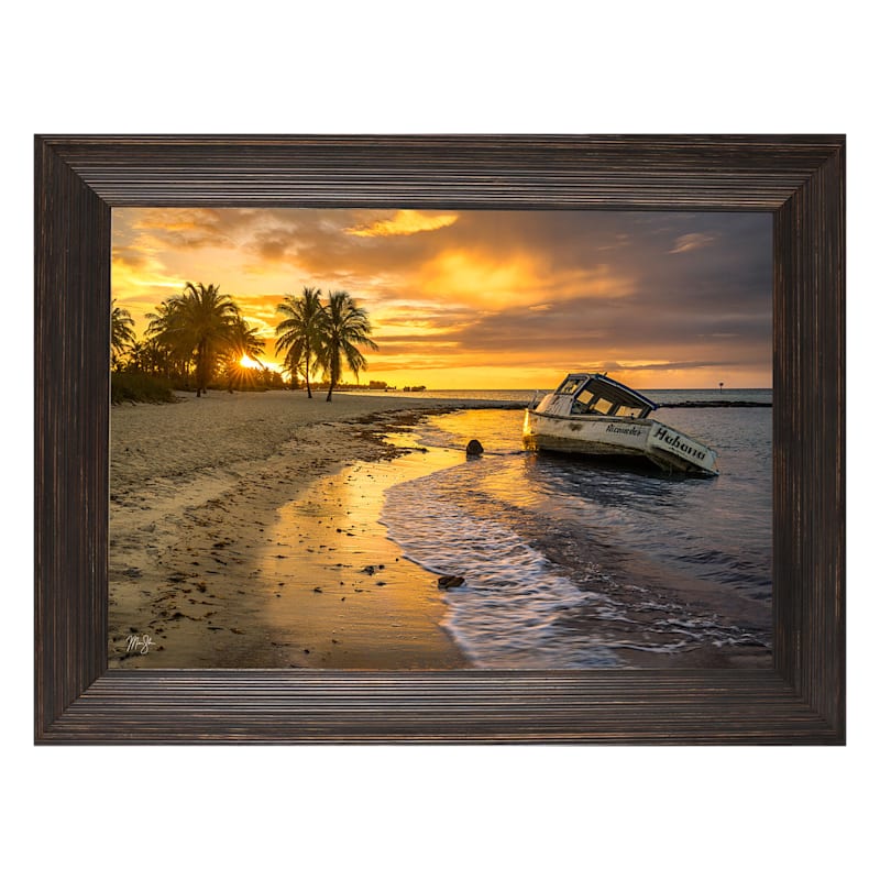 Rocky Mountain Publishing Smathers Beach Sunrise Framed Canvas Giclee Wall Art