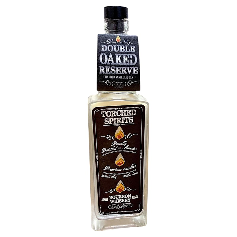 Torched Products Torched Spirits Charred Buttercream Toffee and Praline Whiskey Bottle Candle
