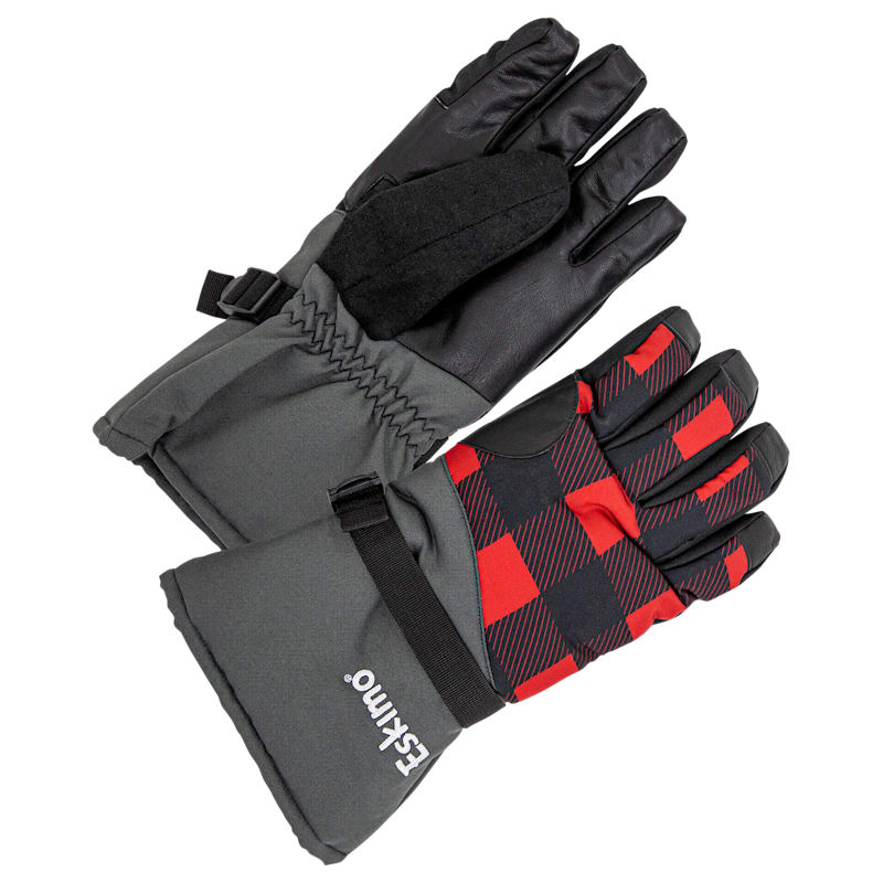 Eskimo Buffalo Plaid Cold-Weather Gloves