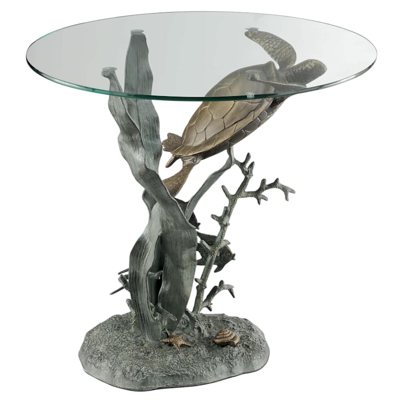 San Pacific International Sea Turtle End Table