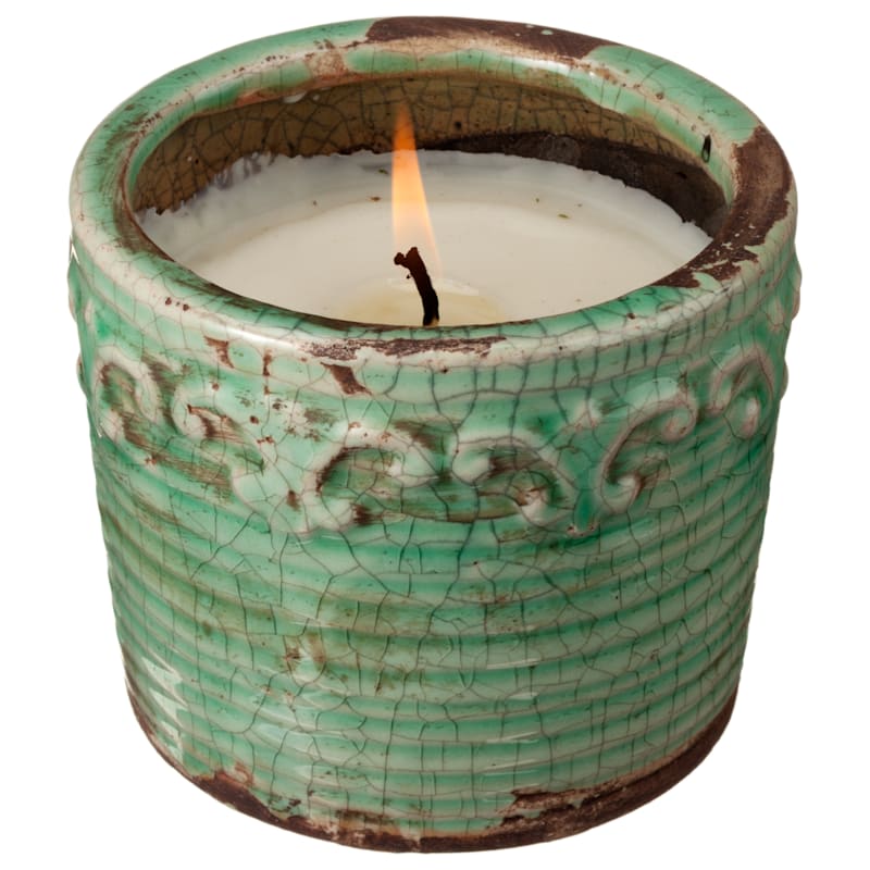 Swan Creek Candle Company Vintage Round Pot Citrus/Sage Soy Candle