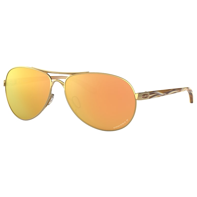 Oakley Feedback OO4079 Prizm Bronze Mirror Polarized Sunglasses for Ladies