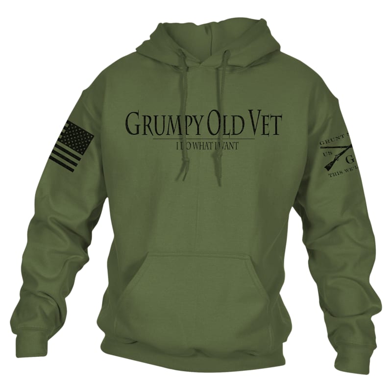 Grunt Style Grumpy Old Vet Hoodie