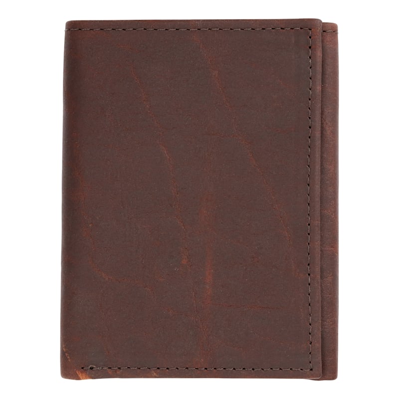 RedHead USA Bison Leather Trifold RFID Wallet