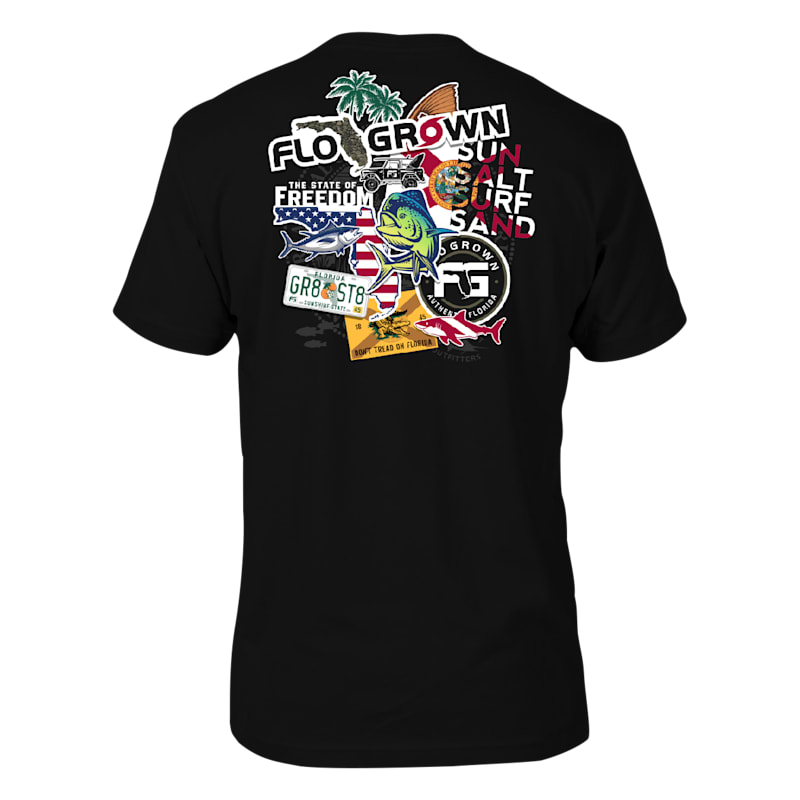 FloGrown Sticker Short-Sleeve T-Shirt for Men