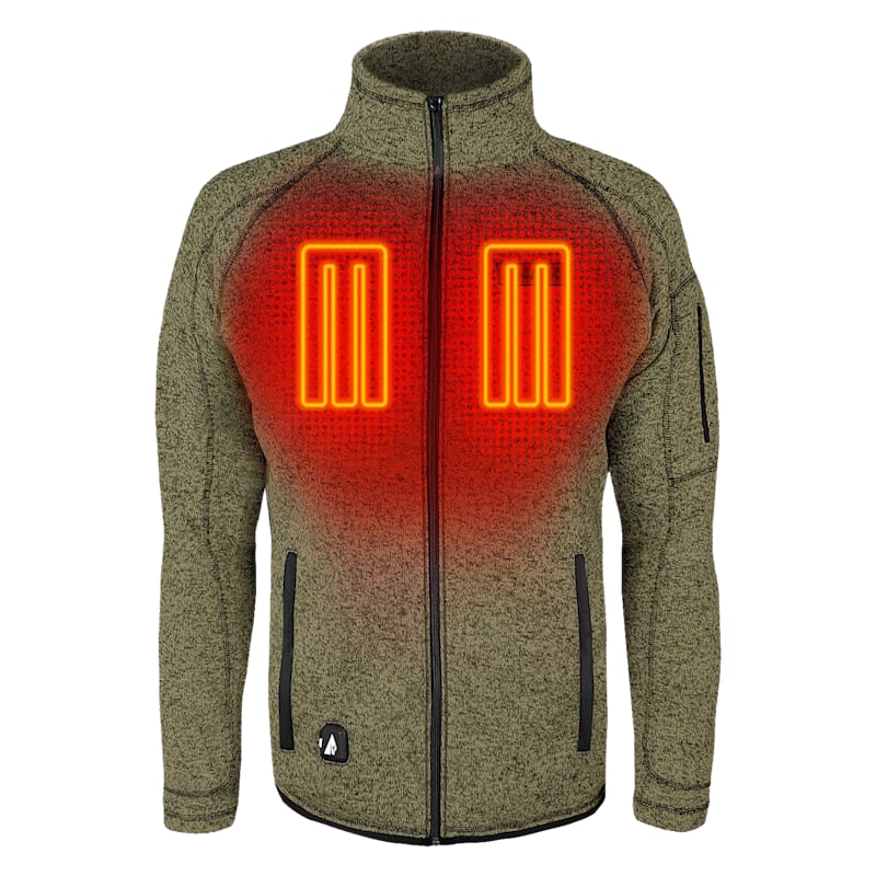 ActionHeat 5V Battery-Heated Sweater Jacket for Men