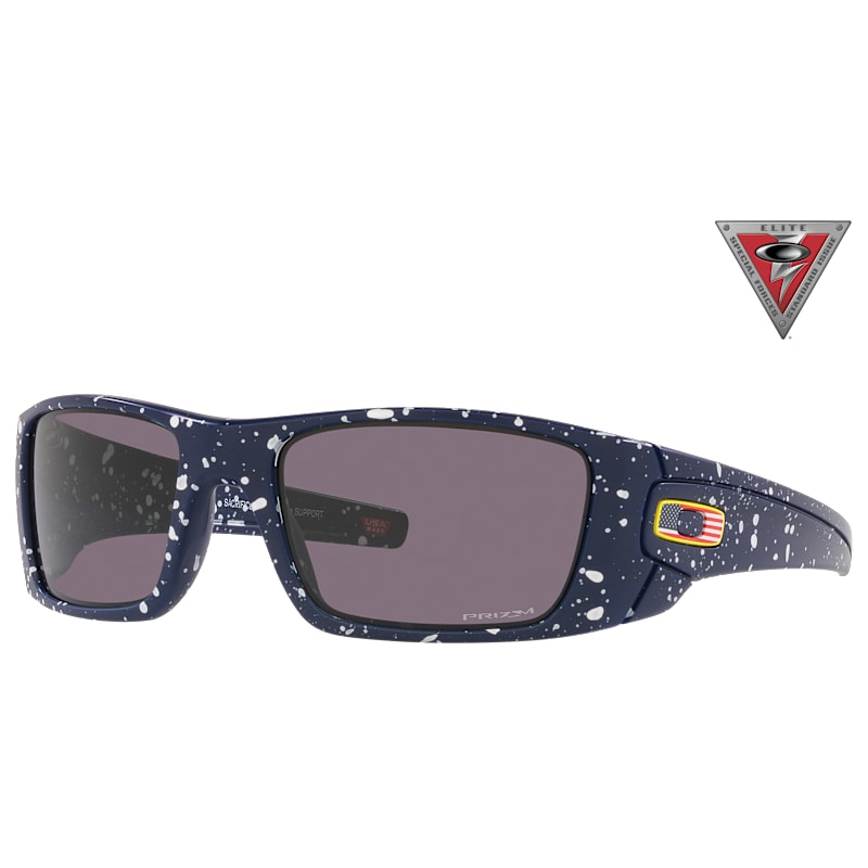 Oakley SI Fuel Cell OO9096 USA Veterans Collection Prizm Grey Polarized Sunglasses
