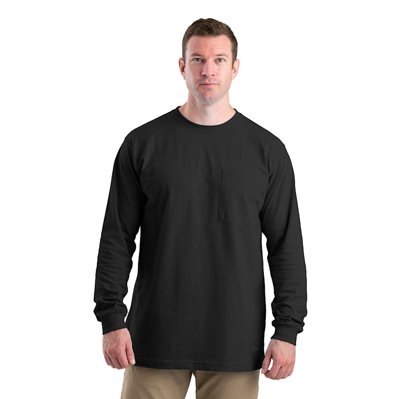 Berne Heavyweight Long-Sleeve Pocket T-Shirt for Men