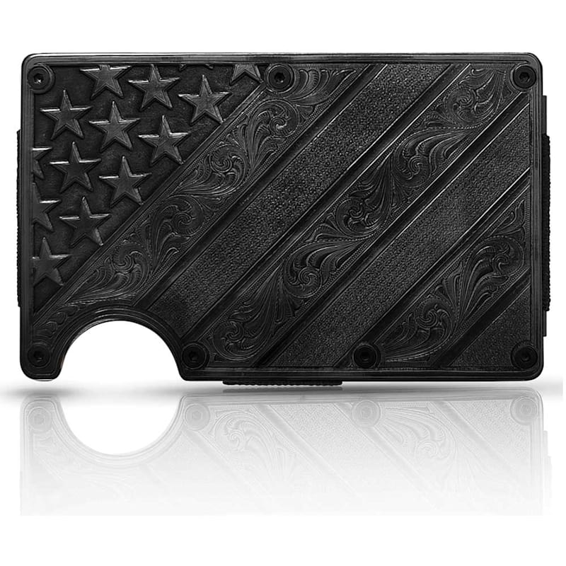 Montana Silversmiths Dawn's Early Light Gunmetal Credit Card or Cash Case