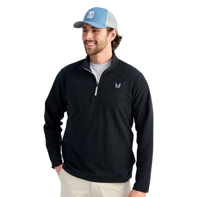 Huk Leeward Lightweight Quarter-Zip Fleece Jacket