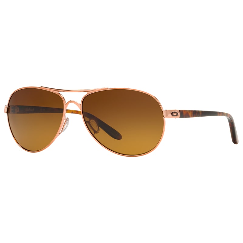 Oakley Feedback OO4079 Prizm Bronze Gradient Polarized Sunglasses for Ladies
