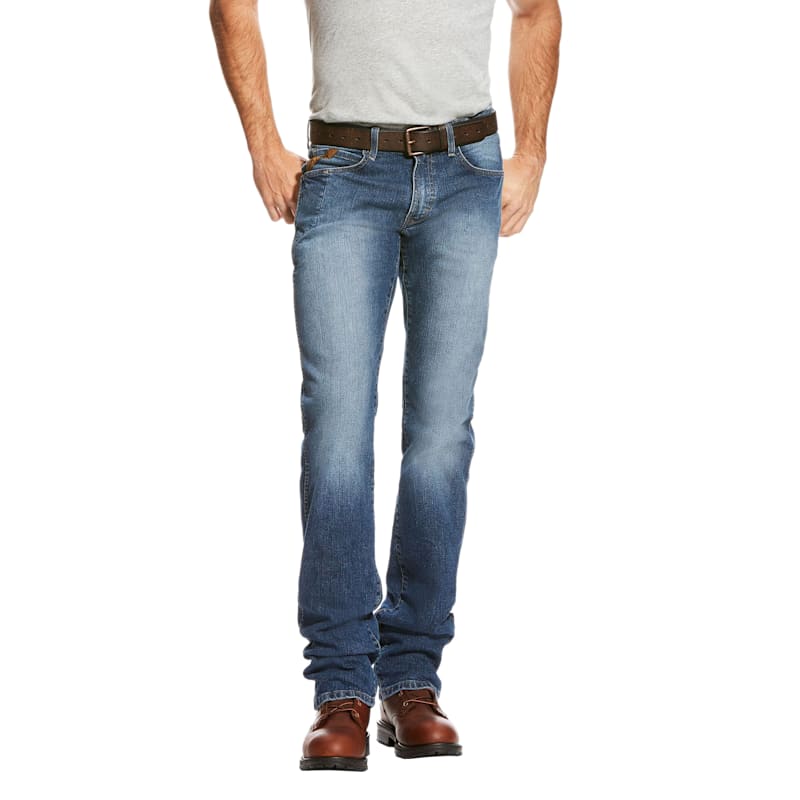 Ariat Rebar M3 Loose DuraStretch Basic Stackable Straight-Leg Jeans for Men