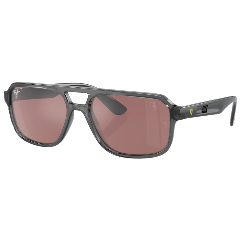 Ray-Ban RB4414M Scuderia Ferrari Collection Chromance Mirror Polarized Sunglasses