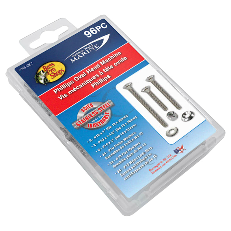 Bass Pro Shops Phillips Oval-Head Machine-Screw Kit