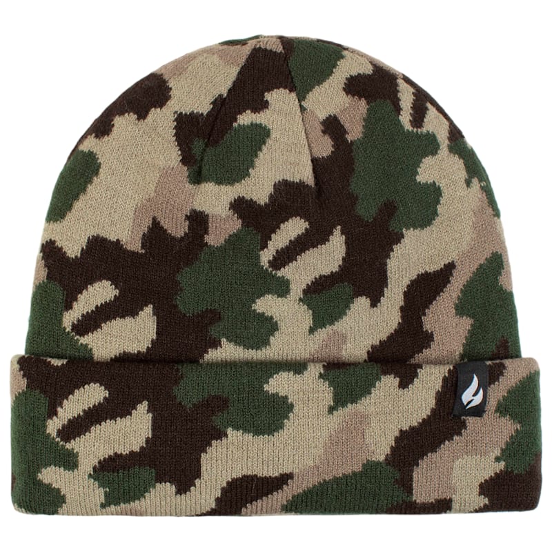 Heat Holders Gunner Camouflage Knit Roll-Up Beanie