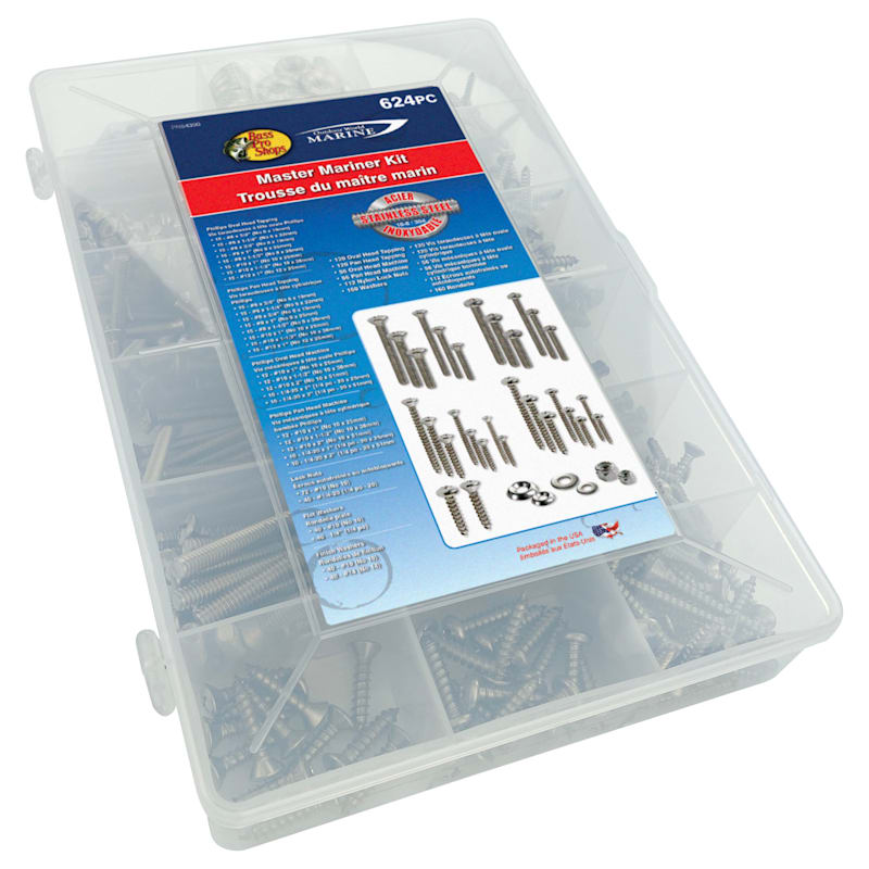 Bass Pro Shops Master Mariner 624-Piece Stainless Steel Hardware Kit