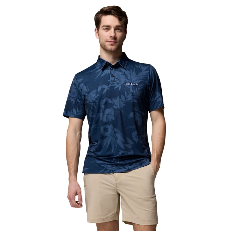 Columbia Parsons Point Printed Short-Sleeve Polo Shirt