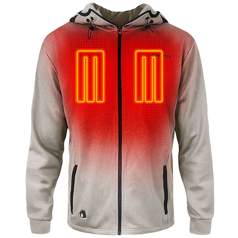ActionHeat 5V Battery-Heated Slim-Fit Long-Sleeve Hoodie for Men
