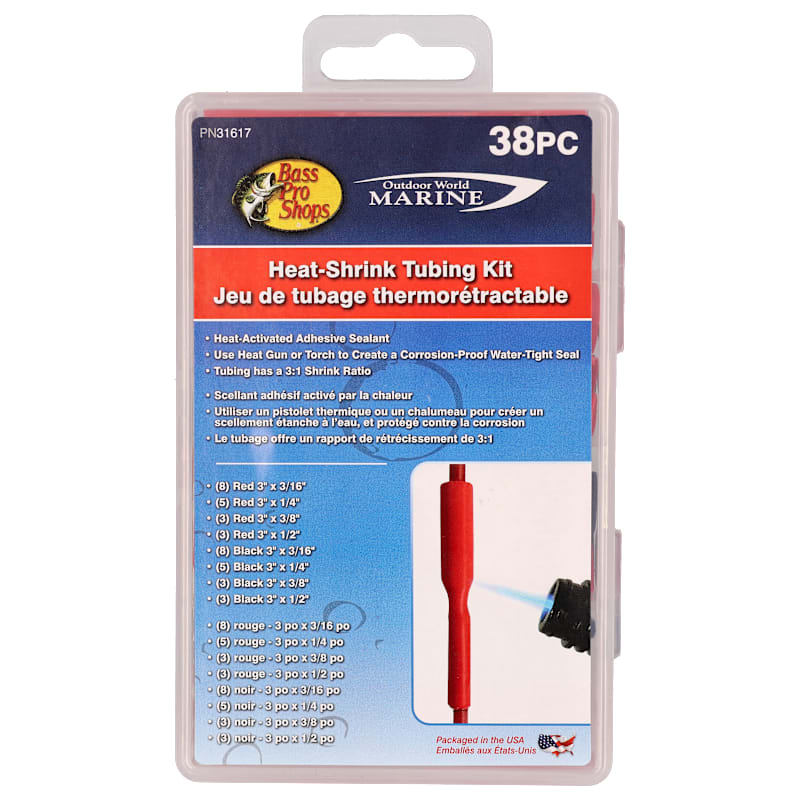Bass Pro Shops Heat Shrink Tubing 38-Piece Kit