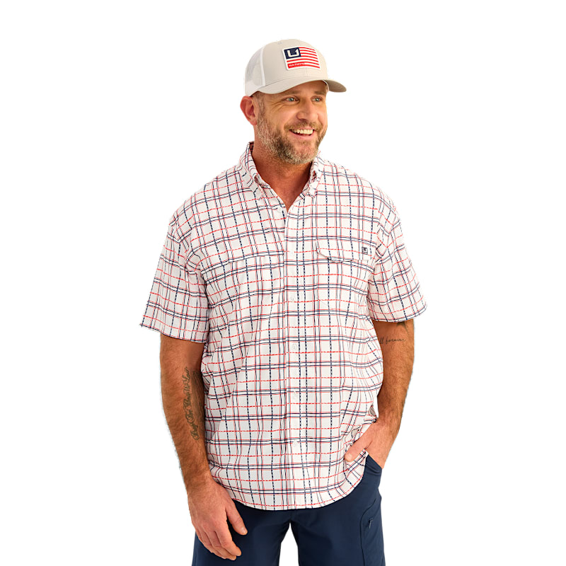 Huk Tide Point Printed Short-Sleeve Shirt for Men