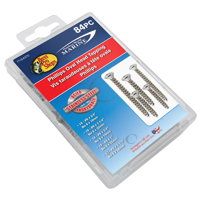 Bass Pro Shops Phillips Oval Head Tapping Screw Assortment