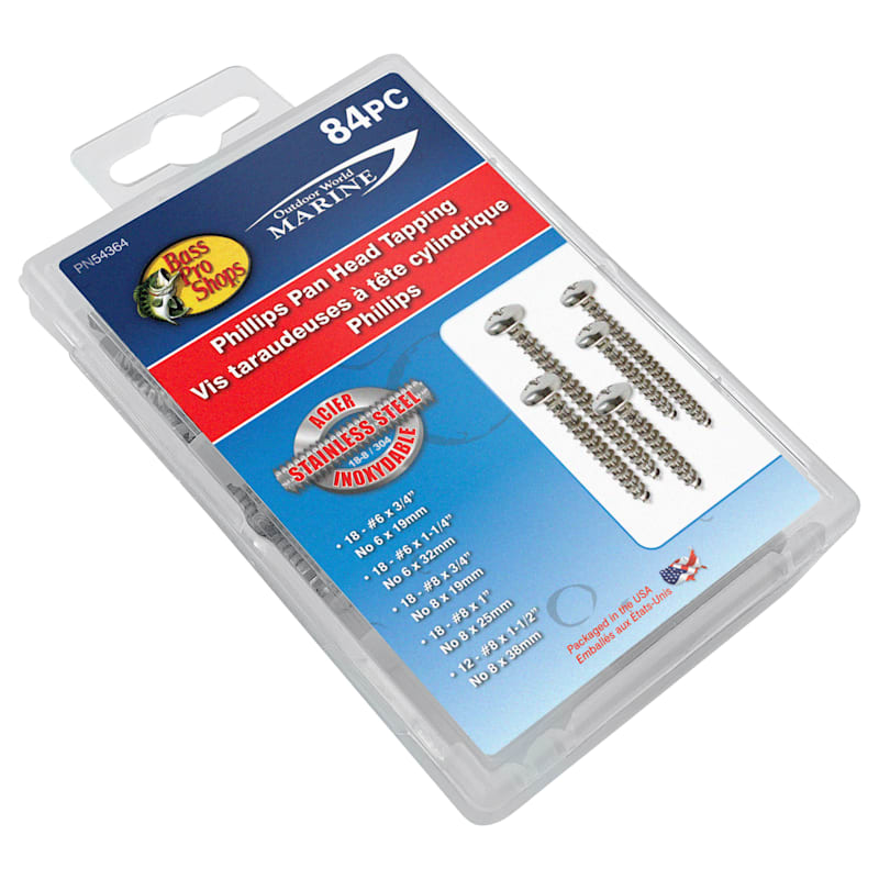 Bass Pro Shops Phillips Pan Head Tapping Screw Assortment
