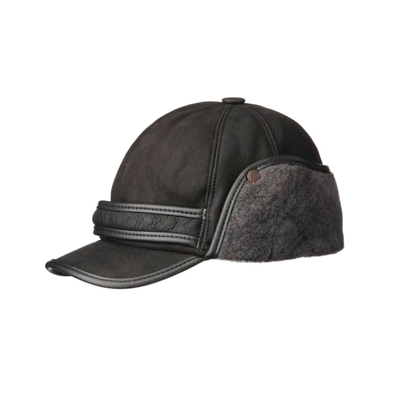 Crown Cap Renfrew 8-Panel Double-Faced Shearling Hat with Visor