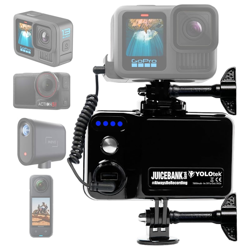 YOLOtek JUICEBANK Action Camera Battery and Mount