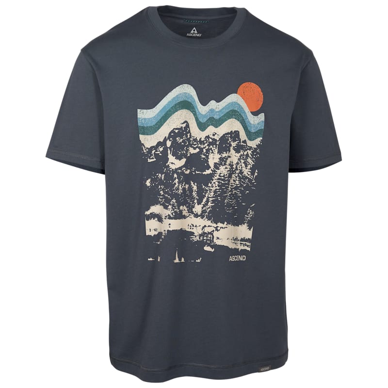 Ascend Turbulent Wave Graphic Short-Sleeve T-Shirt