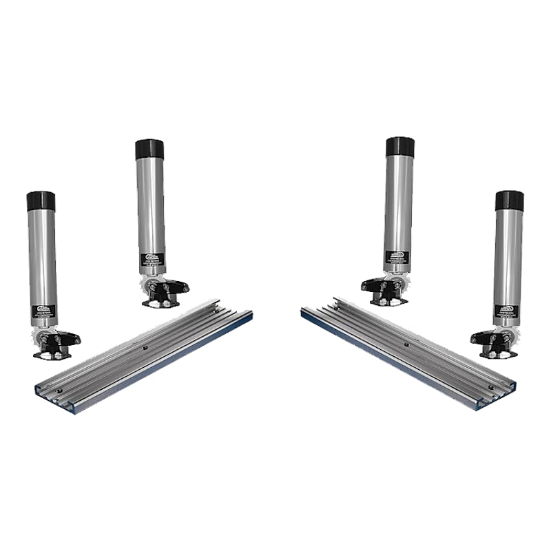 Bert's Custom Tackle Starter Kit with 4 Rod Holders and 2 Tracks