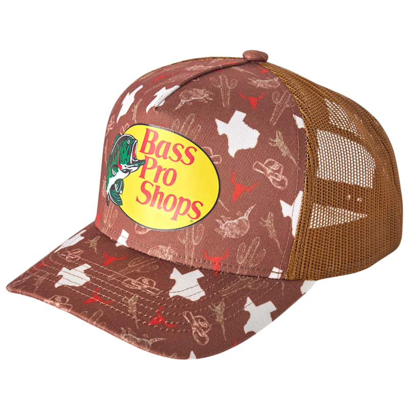 Bass Pro Shops Coastal Texas Print Snapback Cap
