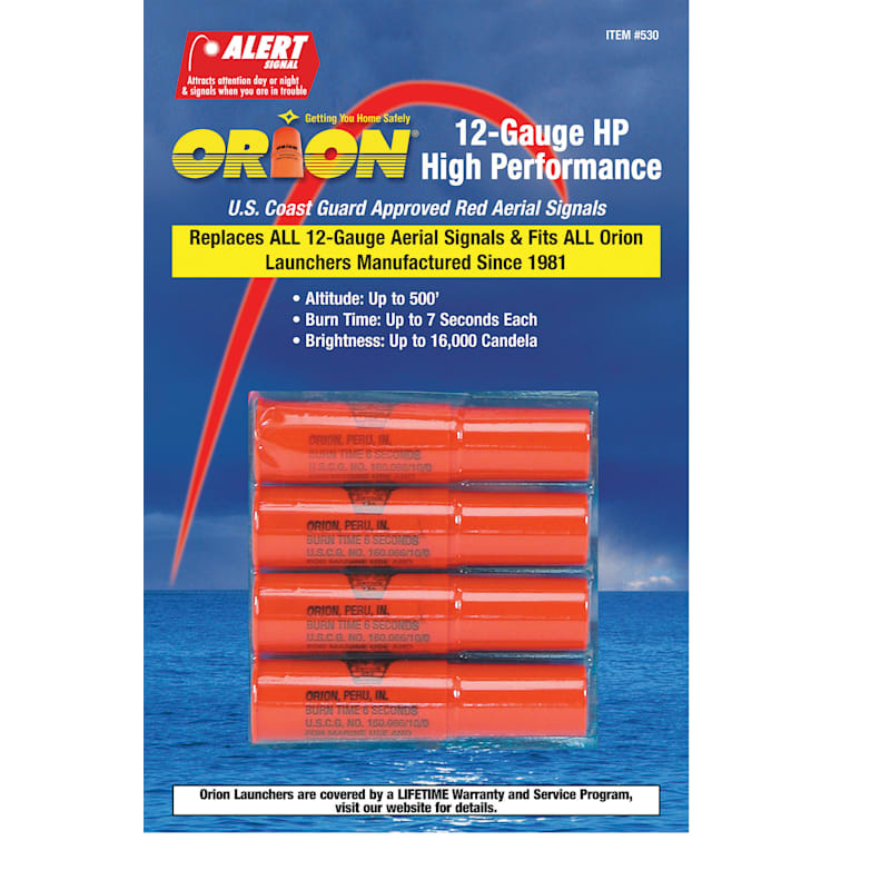 Orion 12-Ga. HP Red Aerial Flares