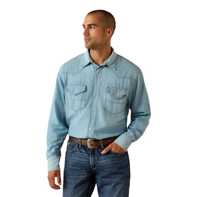 Ariat Classic Cowboy Denim Long-Sleeve Shirt